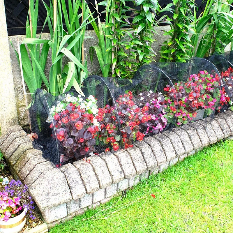 

Portable Removale Plant Grow Tunnel Netting Garden Plants Fruit Trees Protective Net Against Birds Deer Reusable and Durable