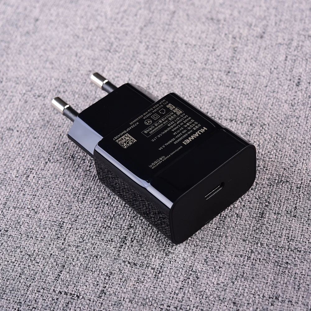 Original Huawei 5V 3A Type C Charger PD Fast Charge Adapter EU US Plug 100CM USB-C Cable For P40 P20 Pro Nova 5T/P30 Lite | Мобильные
