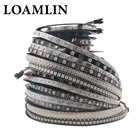 Светодиодная лента WS2812B WS2812, индивидуально Адресуемая умная Светодиодная лента RGB, чернаябелая Водонепроницаемая печатная плата, IP306567, 1-5 м, 5 в постоянного тока