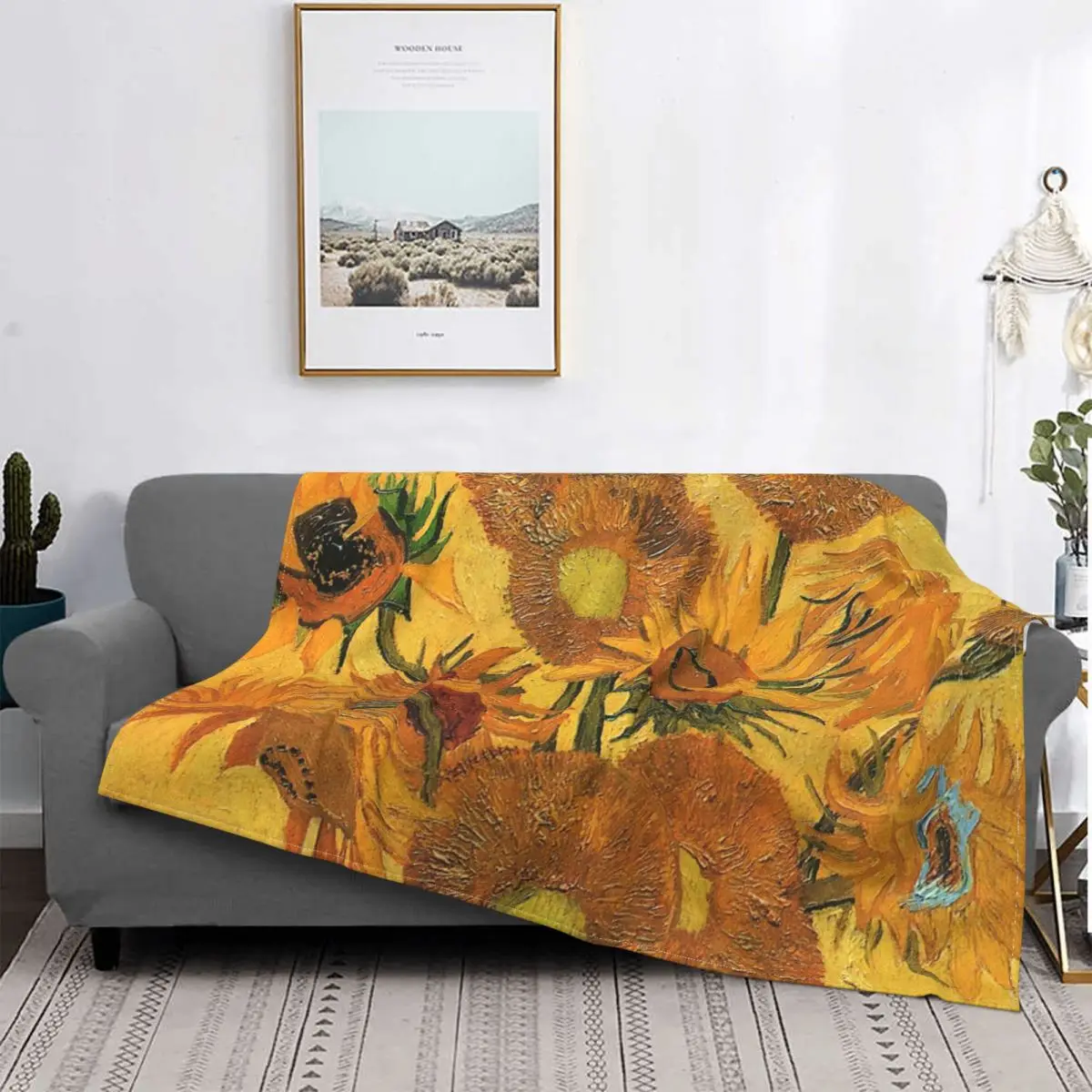 

Van Gogh Carpet Living Room Flocking Textile A Hot Bed Blanket Bed Covers Luxury Blanket Blanket Flannel Blanket