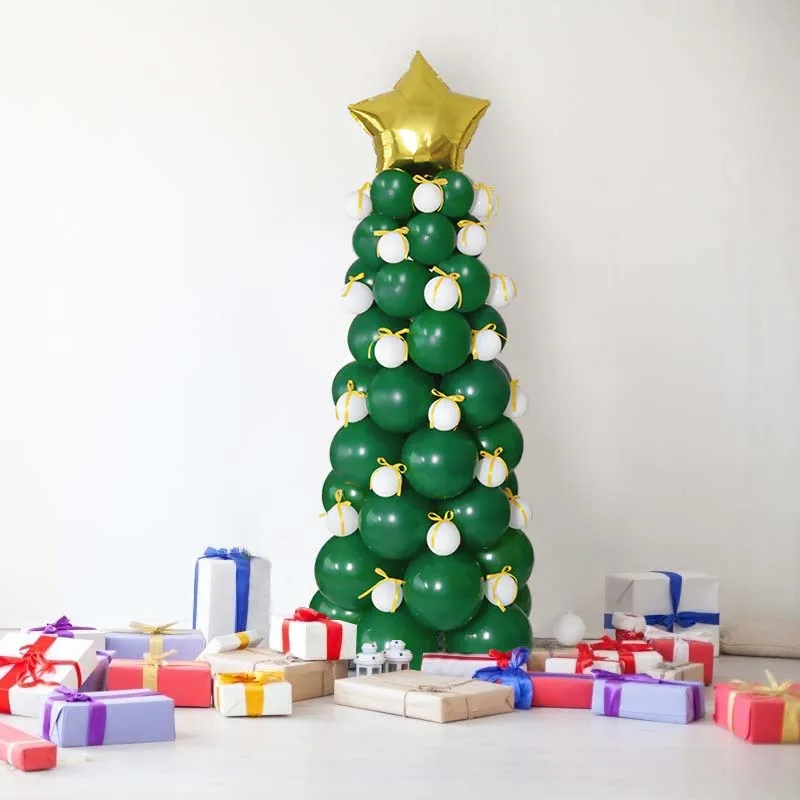 

95pcs/set Green Christmas Tree Latex Balloon Arch Garland Merry Christmas Decoration Balloons Xmas New Year Navidad Globos