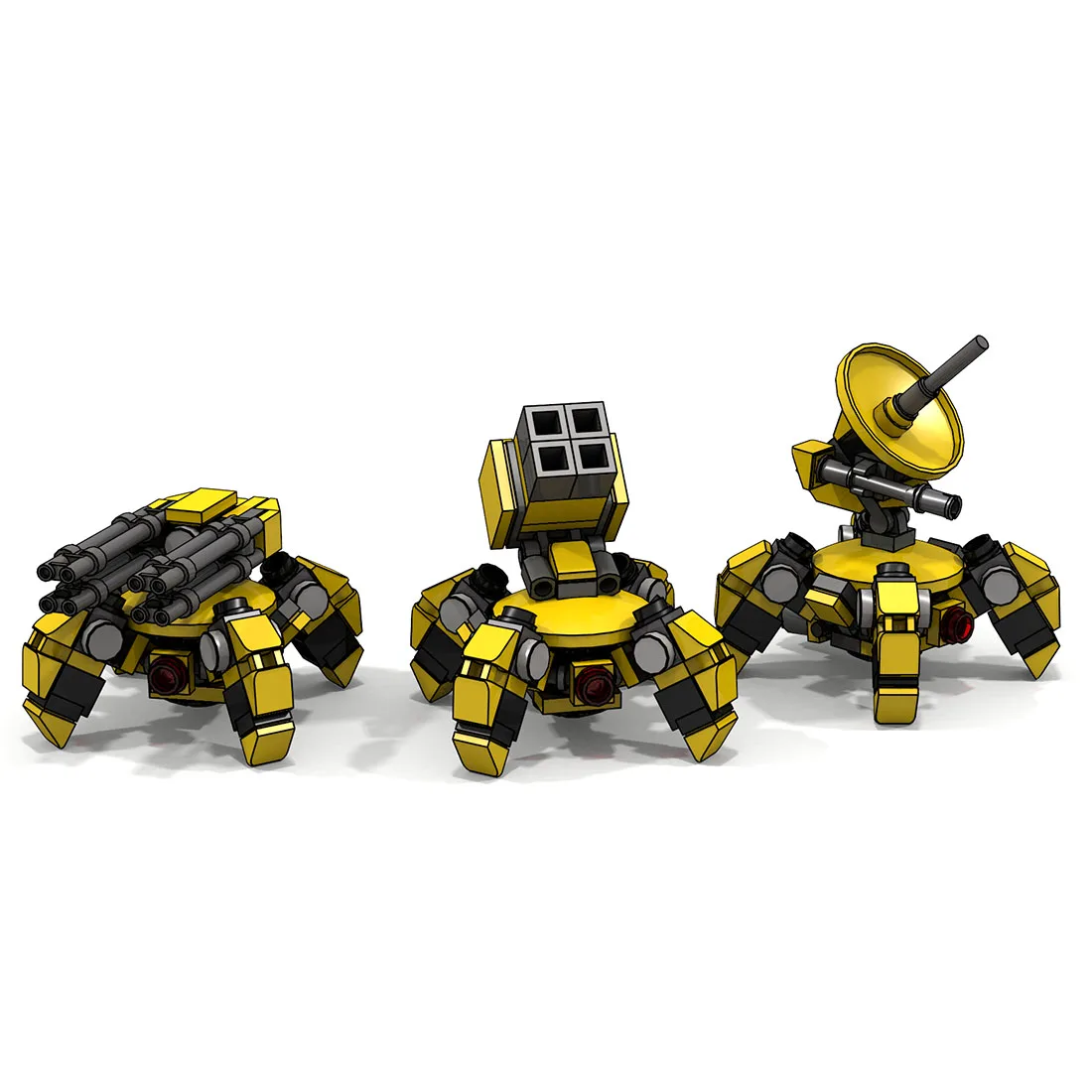 Конструктор MOC Mini с несколькими ногами маленькие детали для сбора неудобств