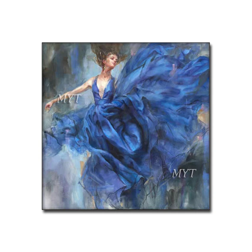 

Bedroom Decorative Items Pure Hand-painted Sexy Woman Dance Flamenco Girl Oil Painting Artwork Canvas Wall Art For Living Room