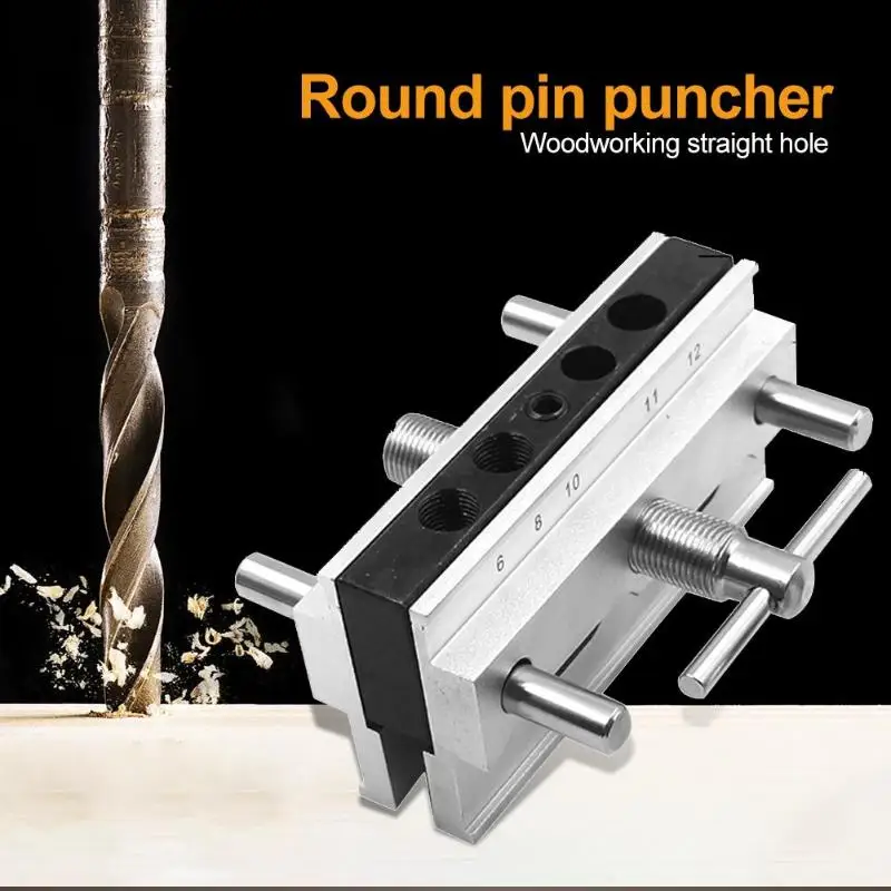 

Woodworking Vertical Hole Punch Locator Puncher Doweling Jig Drill Guide
