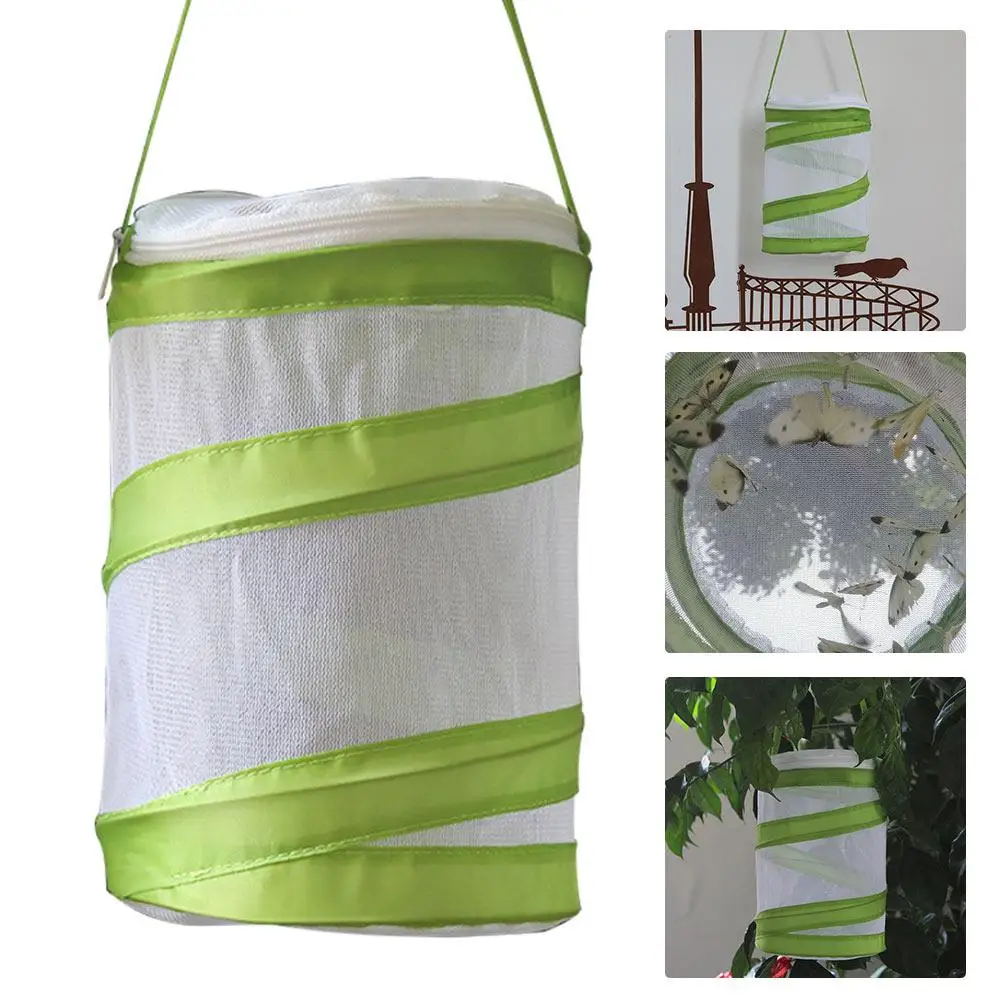 

Cage Green Insect Trap Pop-Up 14*18cm Mesh Outdoor Sport Kids Extendable Insect Kids Extendable Butterfly Net Reading