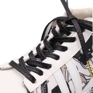 Weiou идеально подходят к классические черные шнурки 0,7, плоская подошва, превосходное кожаные шнурки, мужские, женские и детские ботинки кроссовки шнурке