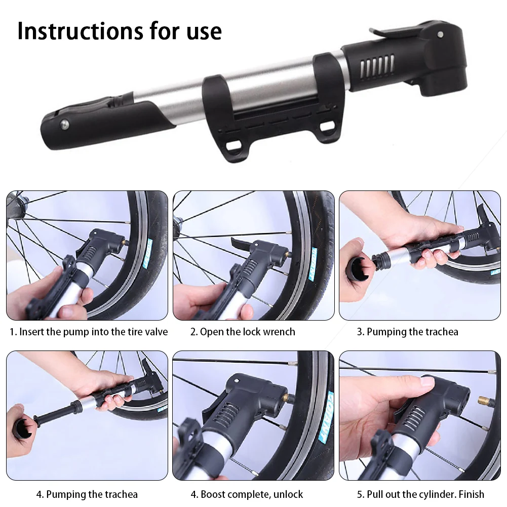 

new 2021 Mini Compact Design Bicycle Pump Bike Air Stick Tire Inflator
