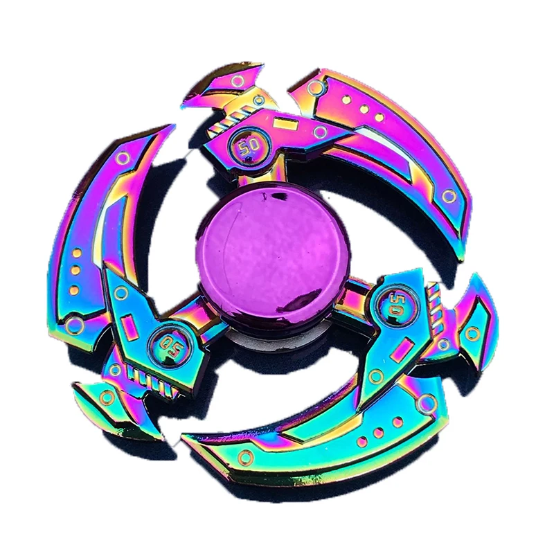 

Rainbow Hand Spinner Fidget Heptagonal Electroplate Hybrid Zinc Alloy Metal Fidget Metal Bearing Edc Finger Relieve Stress Gift