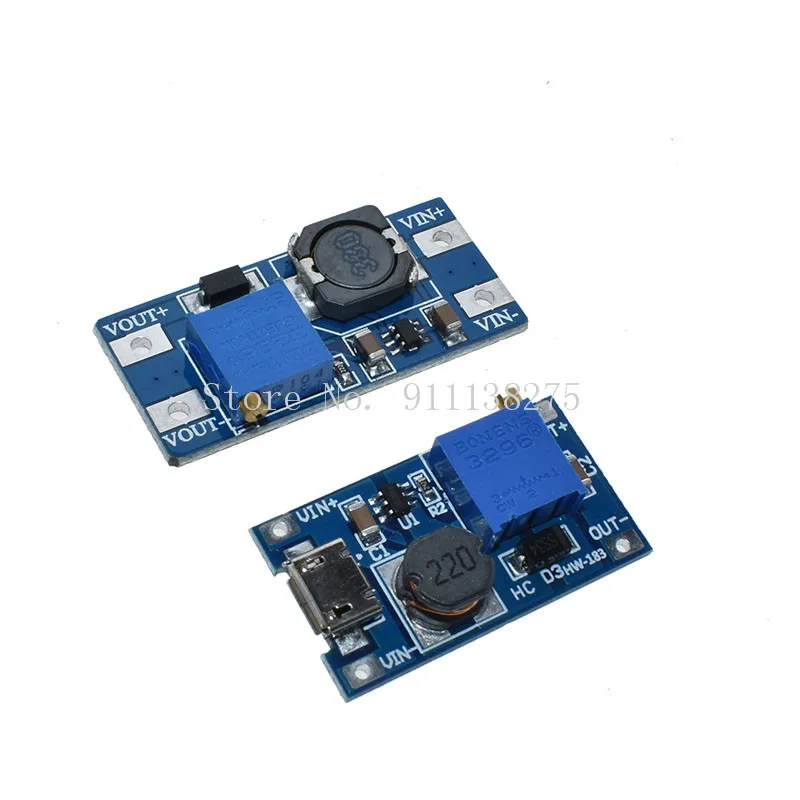 5 шт. MT3608 DC-DC Step Up усилитель конвертера Питание модуль Boost повышающий доска Макс