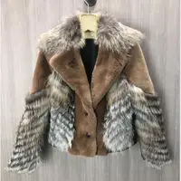 2021 fox fur jacket, real red fox fur motorcycle clothing, real sheepskin jacket, rex rabbit fur jacket, keep warm in winter