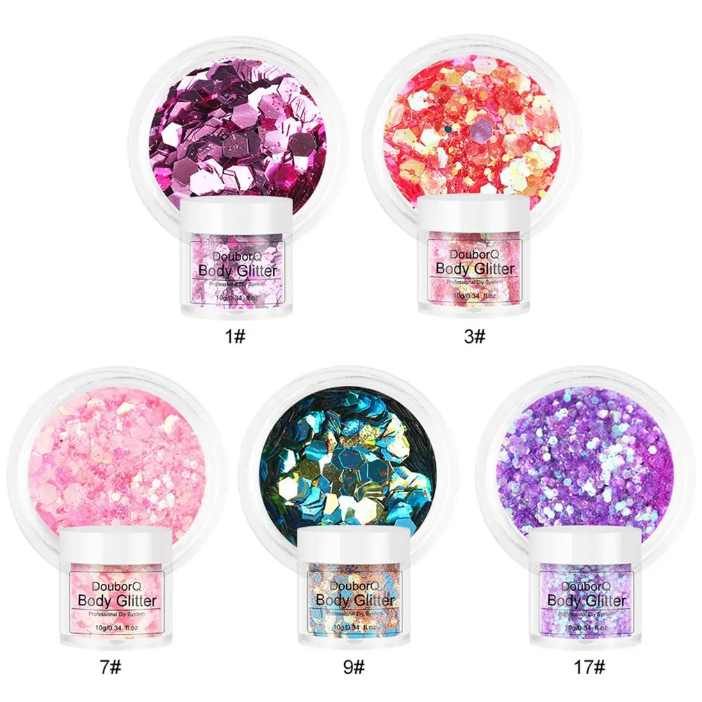 

BEDR09 Body Sequins Makeup Eye Makeup Set Light And Soft Waterproof Easy To Use Makeup Primer Durable Brush