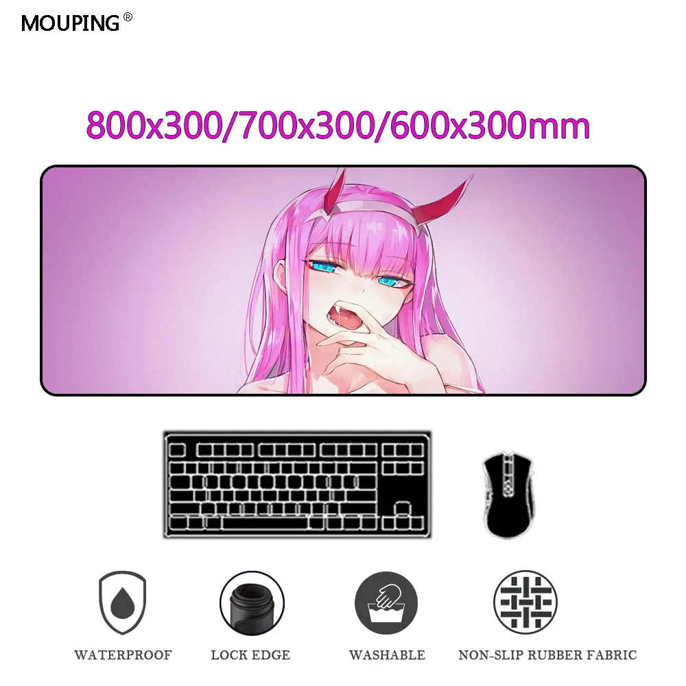 

Mausepad Anime Girl Kawaii Mouse Pad 02 Pink Gamer Accessories Gamer Keyboard Carpet Computer Space Mat 800x300 Rug DropShipping
