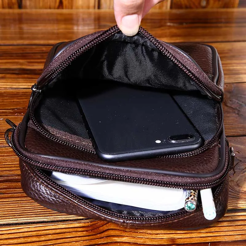 

Male Bag Fashion Mens Leather Small Satchel Crossbody Messenger Shoulder Bags Small Handbag Bandolera Hombre