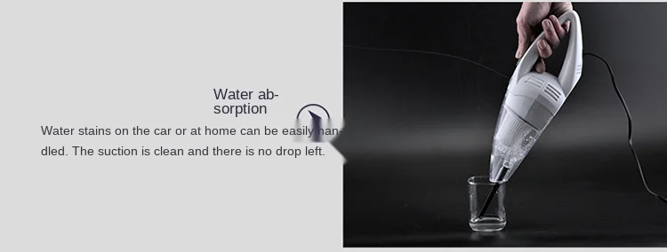 

The new 120W car vacuum cleaner wet and dry small household car dual purpose four in one