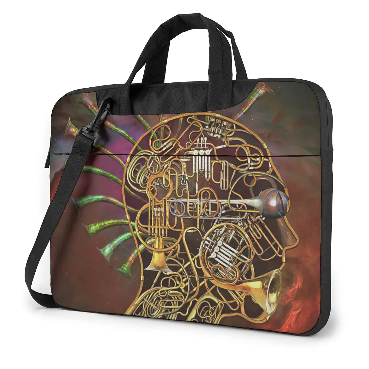 

Steampunk - Music - Steam-PUNK Poster Laptop Bag Case Protective Vintage Computer Bag Bicycle Crossbody Laptop Pouch