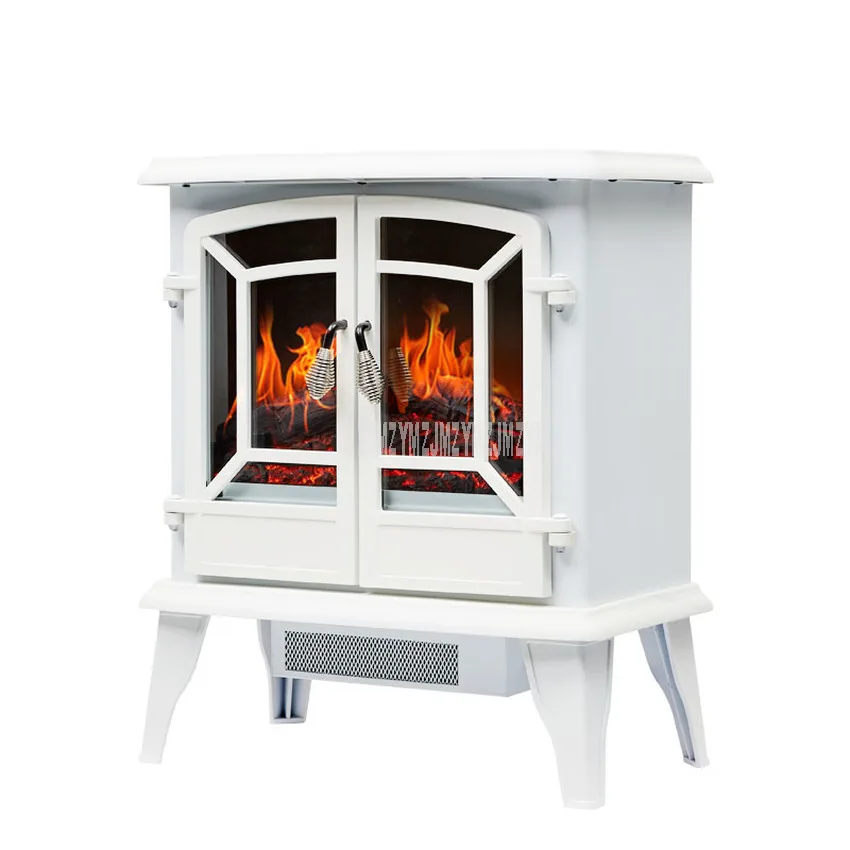 

Europe Style Cabinet Type Electric Fireplace Heater Simulation Flame Electric Heater For Home Room Office Decorative 1400W 220V