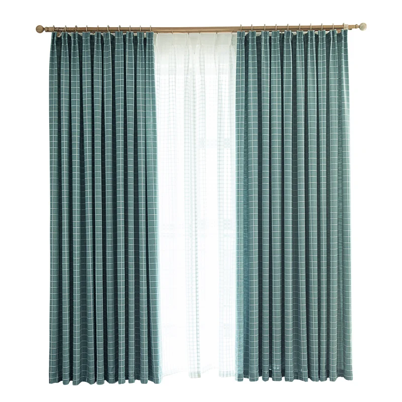 

Lattice Curtain Shading Ins Simple Bedroom Living Room Bay Window White Cotton And Linen Light Luxury Art Fresh Japanese Style