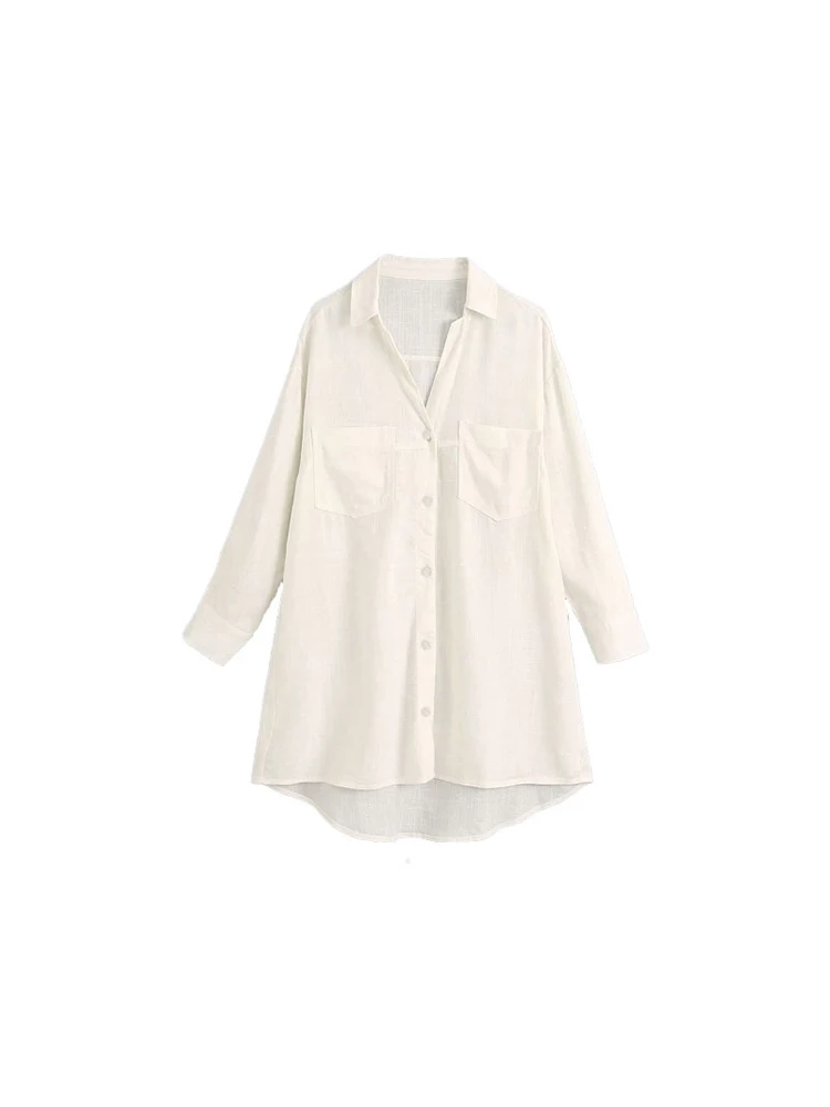 2020 Autumn Fashion Sexy V Neck White Shirts Blouse Vintage Long Sleeve Womens Sexy Tops Fall Clothes Streetwear Button Up Shirt