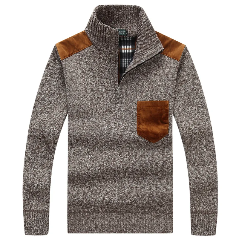 

Big Size,Autumn Winter Male Fashion Patchwork Casual Sweater Pullovers Mens Turtleneck Jumper Men Cotton Knitted Sweaters