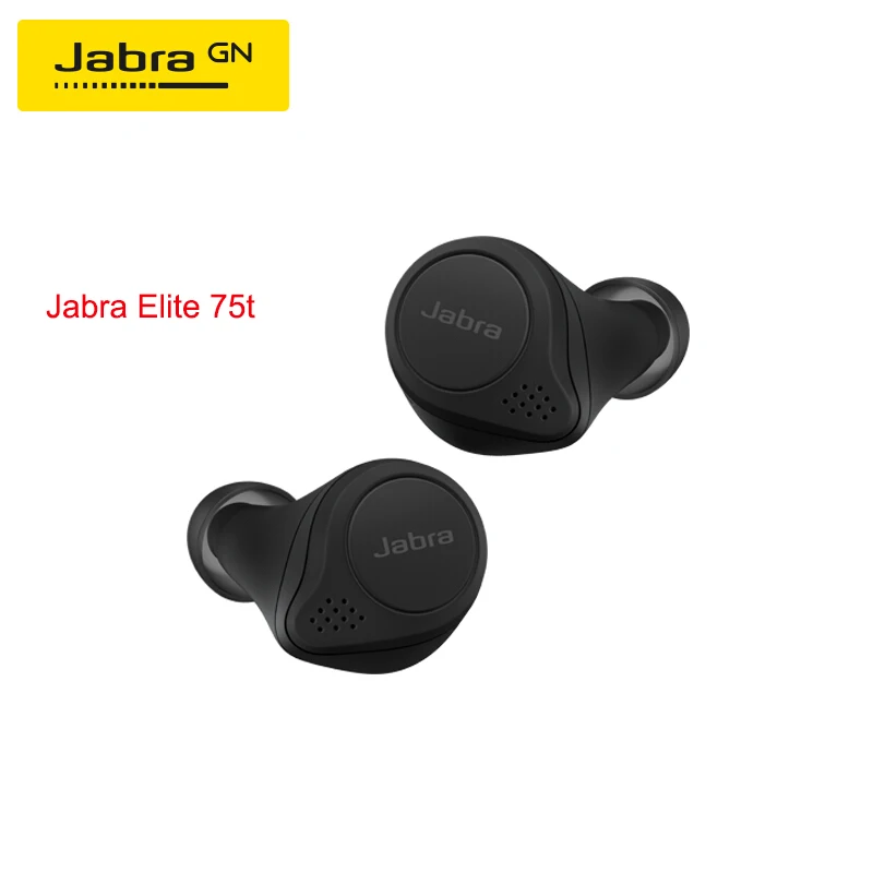 Jabra Elite 75t наушники Bk True беспроводные 28 часов батарея с более удобным зарядным
