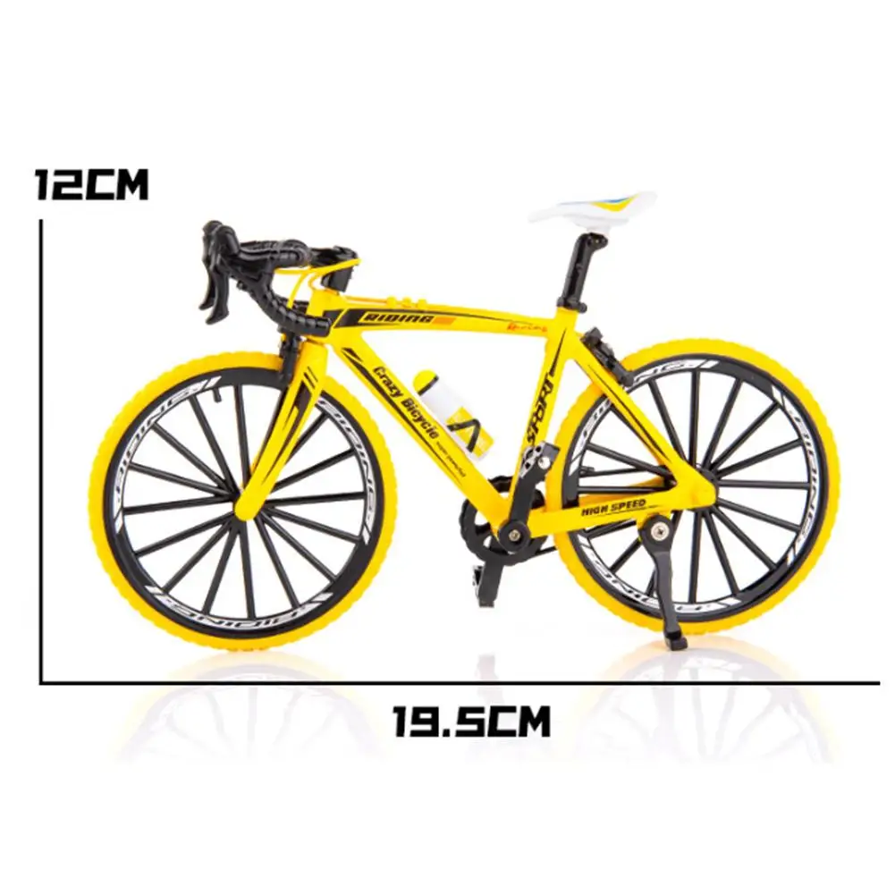 

1PCS Mini Bicycle Model Wear-resistant Foldable Alloy Bike Ornament Bicycle Simulation Decoration #