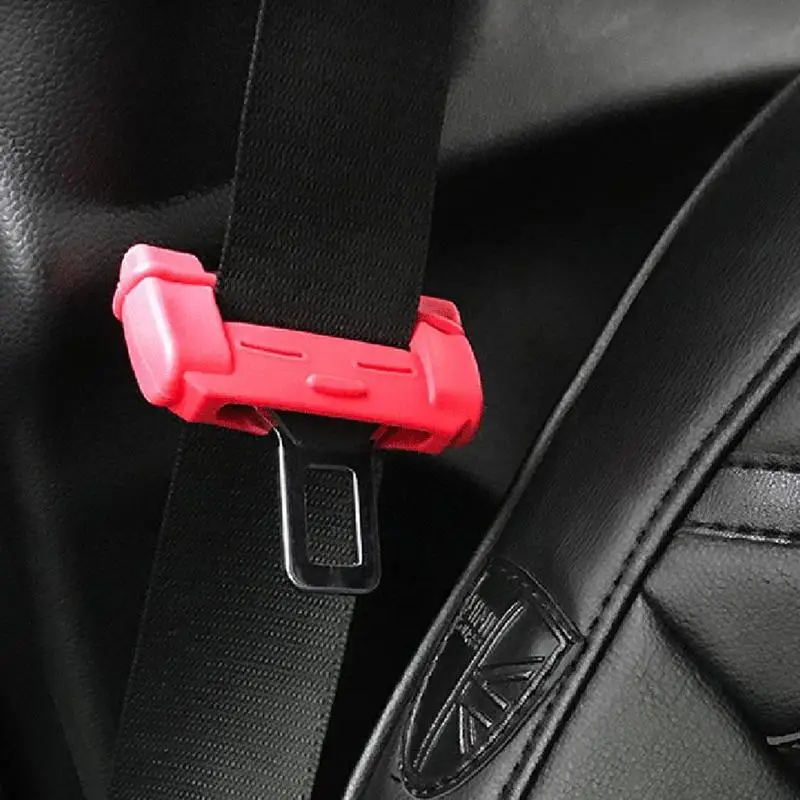 

Car Blue Seat Belt Buckle Silicone Cover Clip Anti-Scratch Safty Car Accessories 4 Color Can Choose