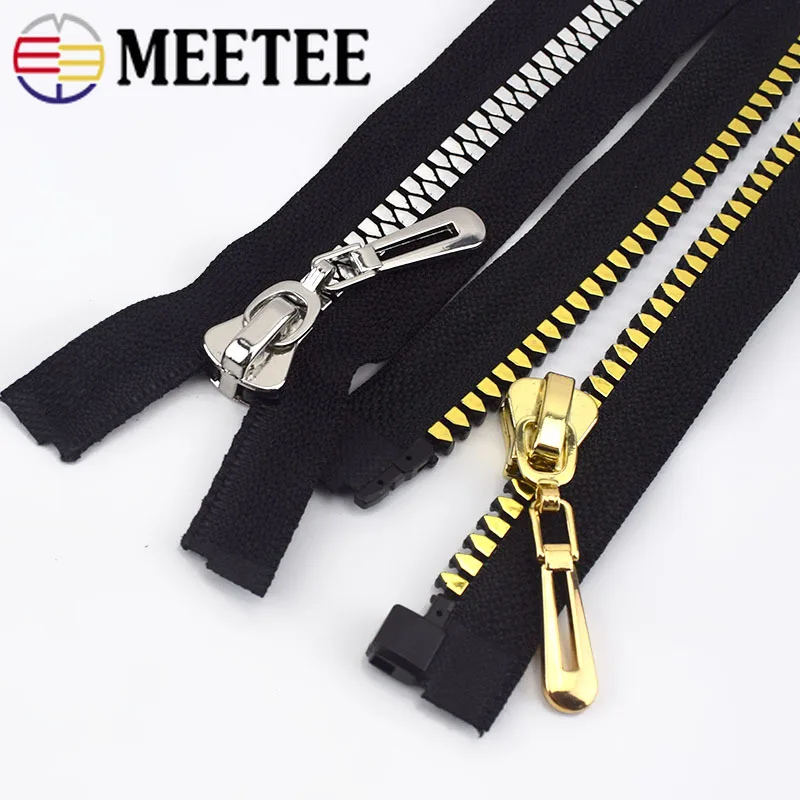Meetee 2 шт. 8 # открытая молния из смолы для шитья новых курток пальто пуховые молнии