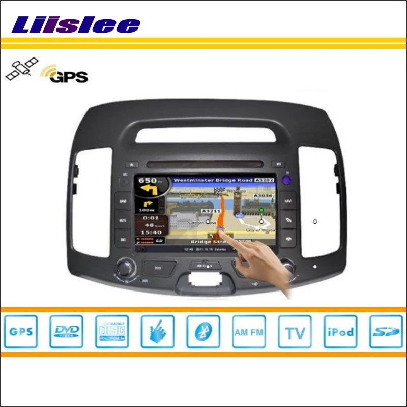 Для Hyundai Avante 2007 ~ 2010 радио CD DVD плеер Стерео ТВ iPod HD экран GPS навигация карта