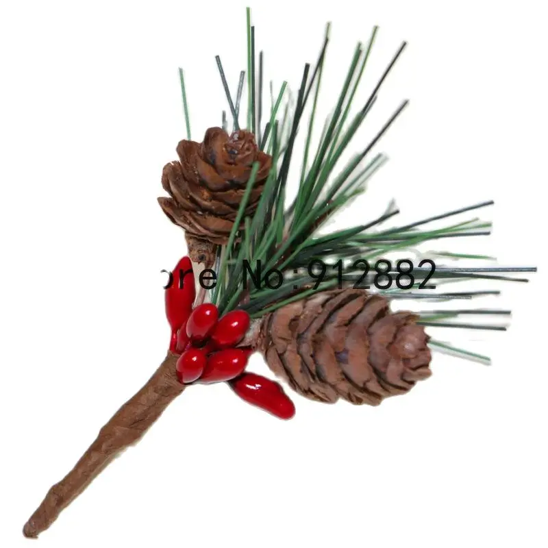 

Mini Pine Needle Christmas Tree Accessories Pine Cone Pine Branch christmas decorations christmas garland