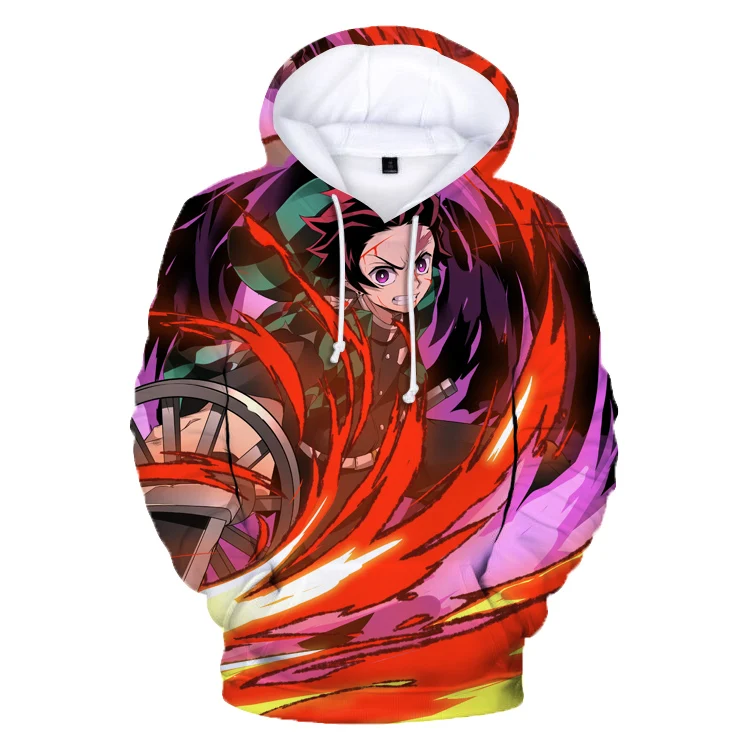 

Demon Slayer 3D Hoodies Men Women Sweatshirts Fashion Harajuku Autumn Comic Kimetsu no Yaiba Hooded Casual Boys Girls Pullovers