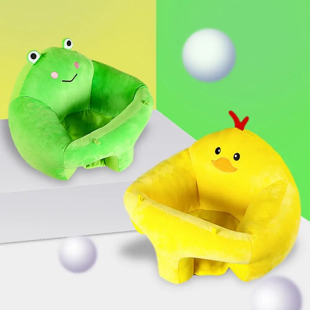 Asientos de sof&aacute; de beb&eacute;, asiento de apoyo infantil, c&oacute;modo sof&aacute; de felpa para aprender a sentarse, silla de alimentaci&oacute;n de beb&eacute; de algod&oacute;n-4