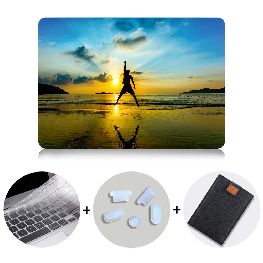 Чехол MTT для Macbook Pro retina 13 15 с сенсорной панелью, Жесткий Чехол для mac book Air 11, новинка 13,3, 12 дюймов, чехол для ноутбука с пейзажным принтом - Цвет: MB07