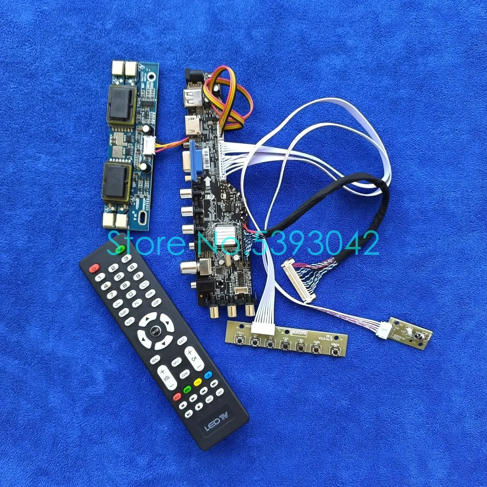 

For LTM190M2-L01/L02/L31/L33 USB+AV 1440*900 DVB-T 4CCFL LVDS 30-Pin 3663 Digital Signal Screen Controller Drive Board Kit