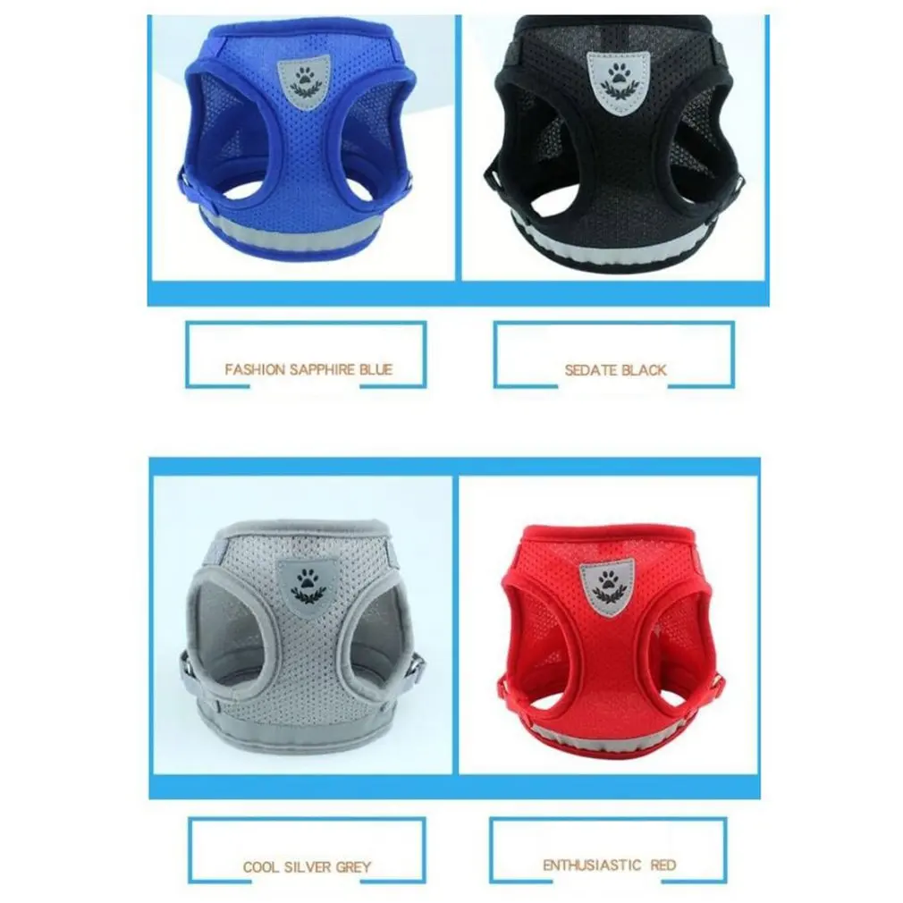 Светоотражающий нагрудный ремень для домашних животных Регулируемая сетчатая