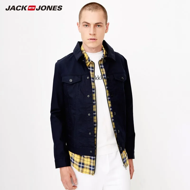 JackJones осень мужская Повседневная джинсовая куртка с длинными рукавами 218357504 |