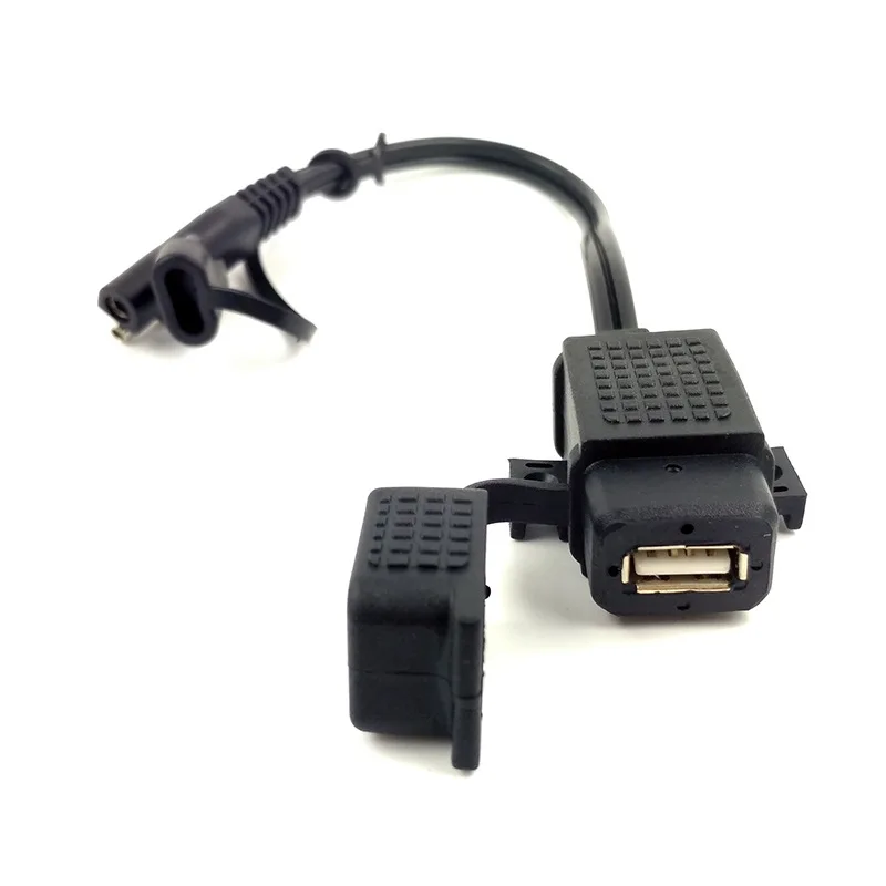 Кабель адаптер SAE USB водонепроницаемое Зарядное устройство быстрый порт 2 1 а с