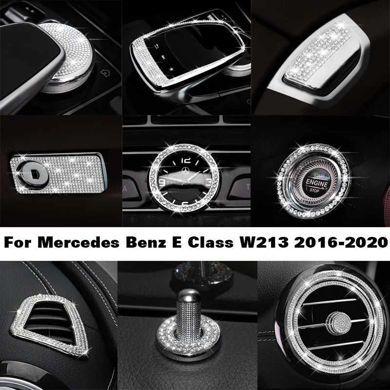 

Алмазная наклейка для Mercedes Benz E Class W213 E200 E300, модификация интерьера, алмазная фотография, автомобильные аксессуары