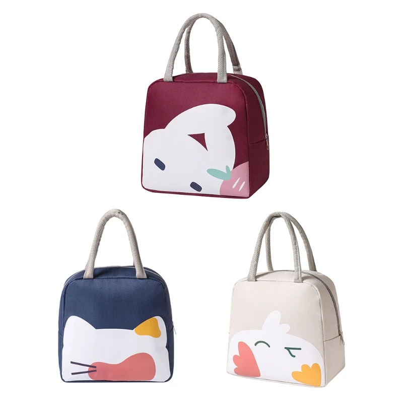 

Ланч-бокс, сумка, портативный мультяшный чехол для женщин, девочек, детей, школьный уличный карман для пикника, термоохладитель