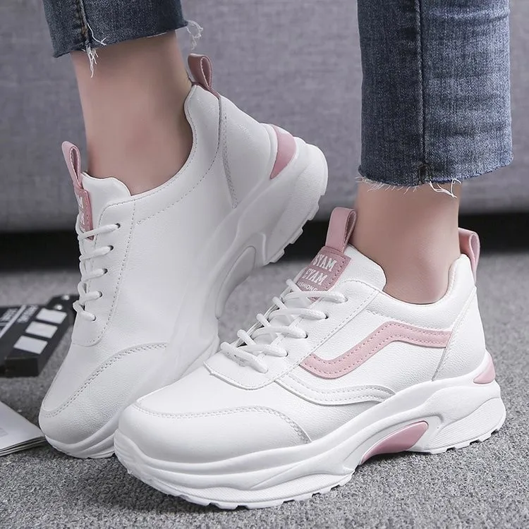 

Women Sneakers Fashion Casual Shoes Woman Comfortable Breathable White Flats Female Platform Sneakers Chaussure Femme