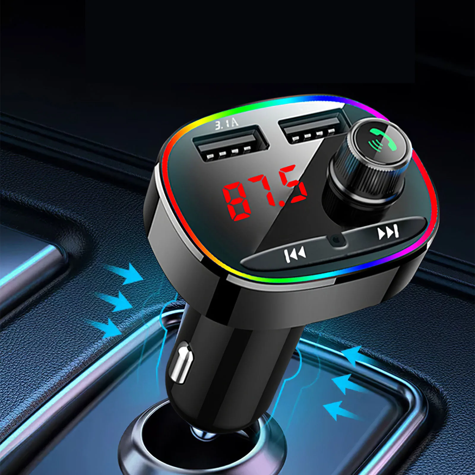 Автомобильный MP3-плеер А умная быстрая зарядка многофункциональный музыкальный