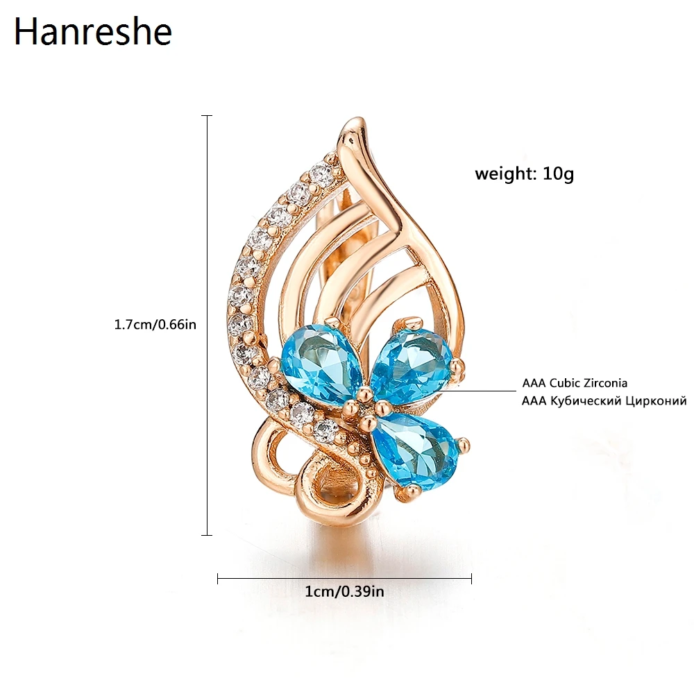 Классические благородные высококачественные циркониевые серьги в форме цветка