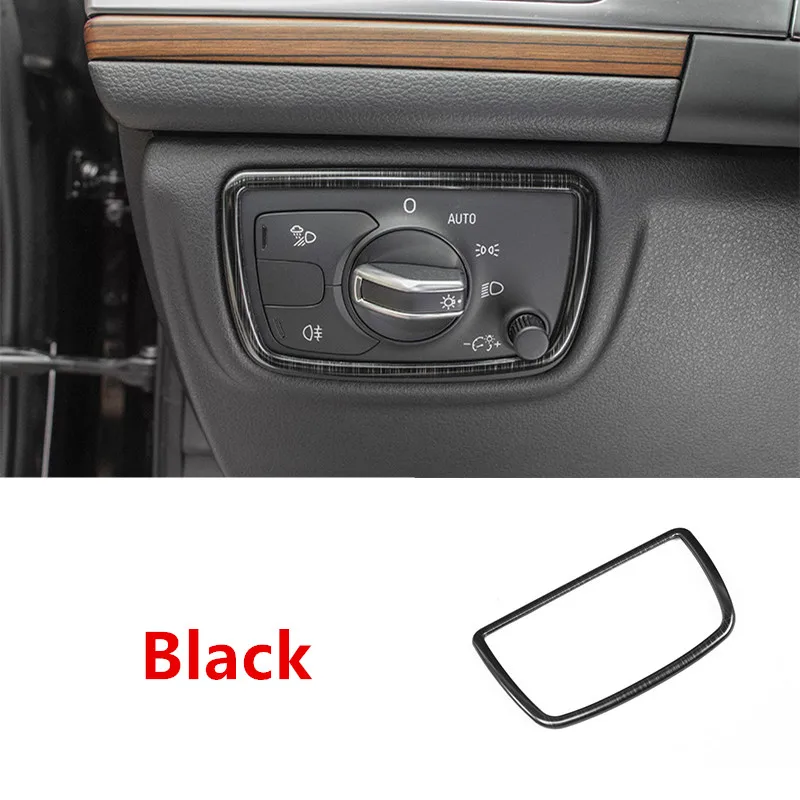 head lamp Автомобиль Стайлинг двери панели декоративные крышки отделка для Audi A6 C7 2012-18 салон, Торпедо переключения передач рамочные полосы вентиляционные отверстия наклейки - Название цвета: head lamp