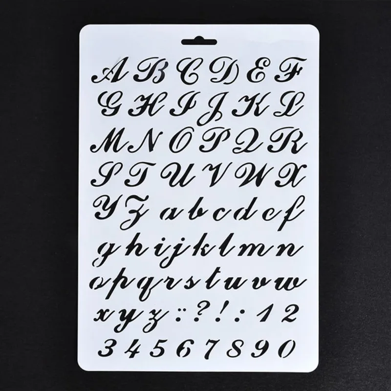 Lettering Stencils Letter and Number Stencil Painting Paper Craft Alphabet (#2) | Канцтовары для офиса и дома
