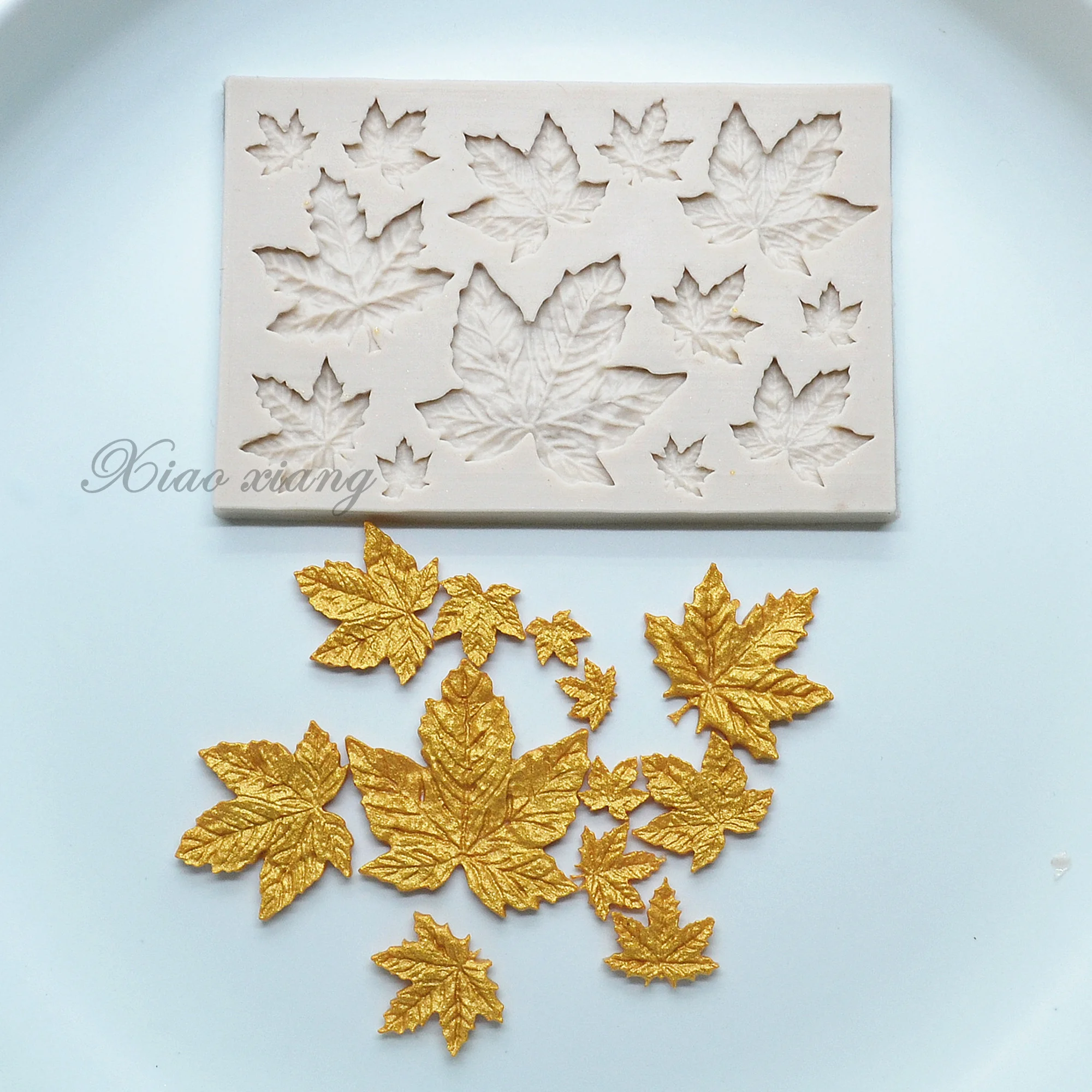 Инструменты для украшения тортов Leafs листья силиконовые формы помадки выпечки