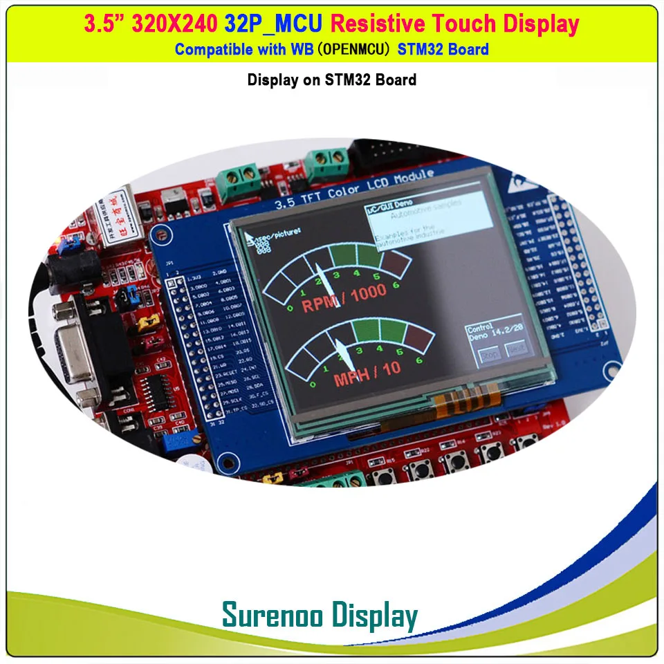 3 5 дюймов 320*240 SSD2119 32P_16Bit MCU параллельный резистивный сенсорный TFT ЖК модуль