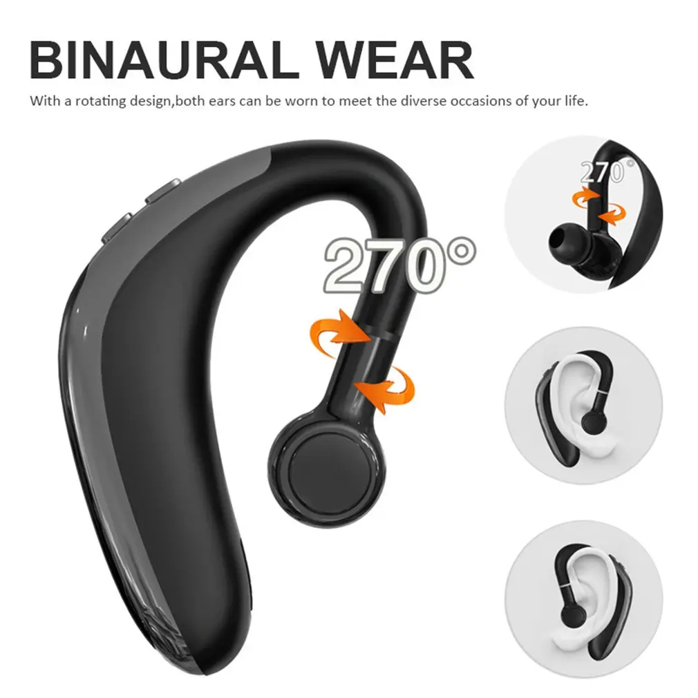 

H500 V5.0 Drive Earphones Wireless Hook Design Comfortable Mobile Phone Alternate Headphone For Left/Right Ear Headset