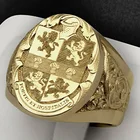 Мужское кольцо с короной властителя, винтажное Золотое обручальное кольцо, подарок на день Святого Валентина