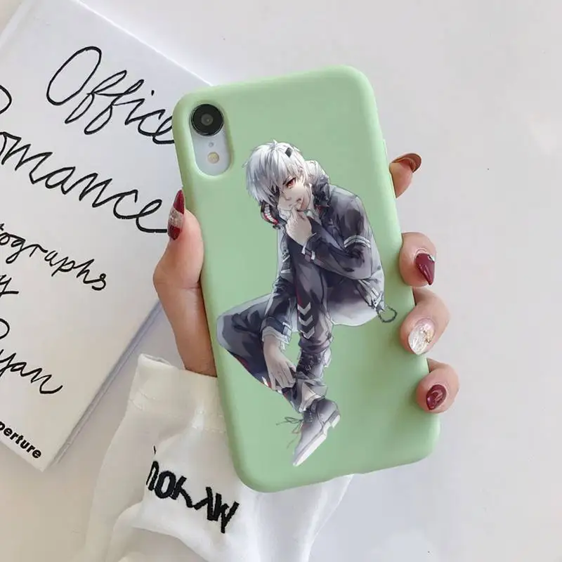 

Tokyo Ghoul Japan Suave Phone Case Liquid for iPhone 11 Pro Max XR XS X Soft Candy Cover for iPhone 6 6S 7 8 Plus Cases