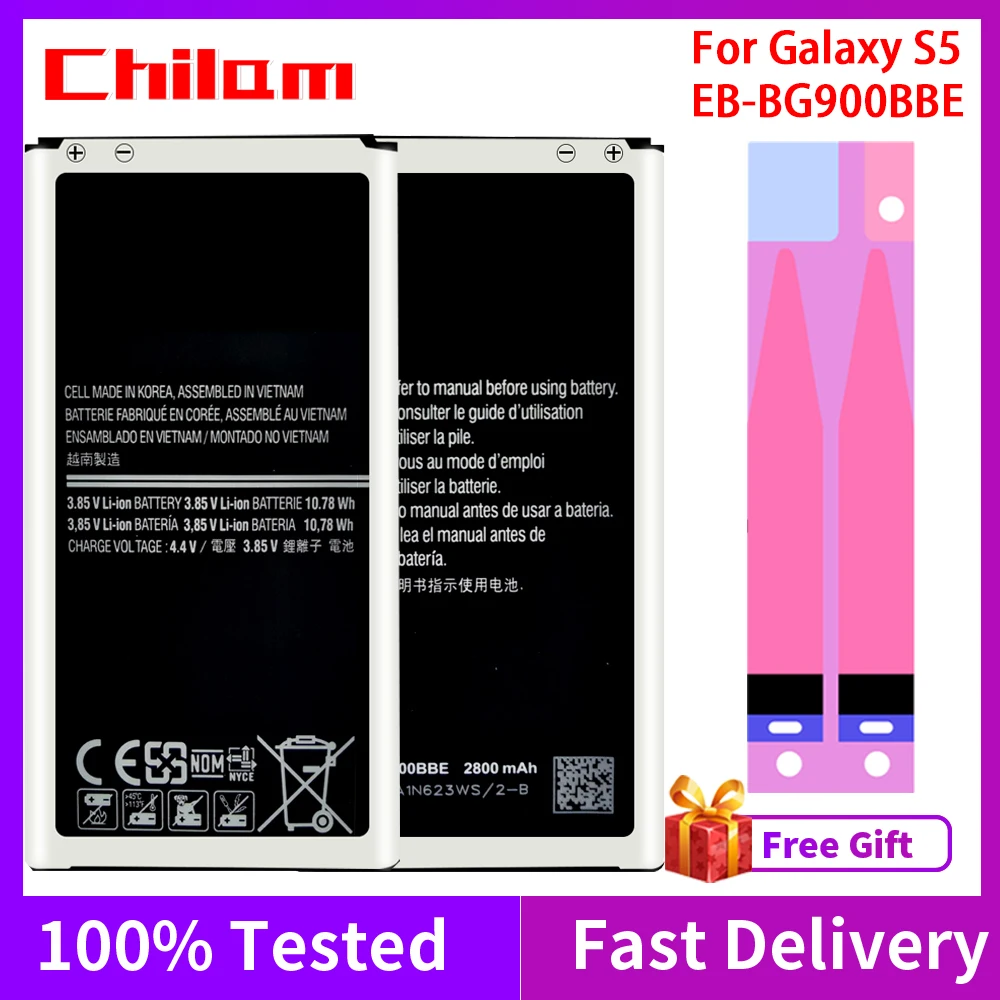 Оригинальный телефон батарея для Samsung Galaxy S5 G900S 9008W 9006W G900F 3300 мАч емкость