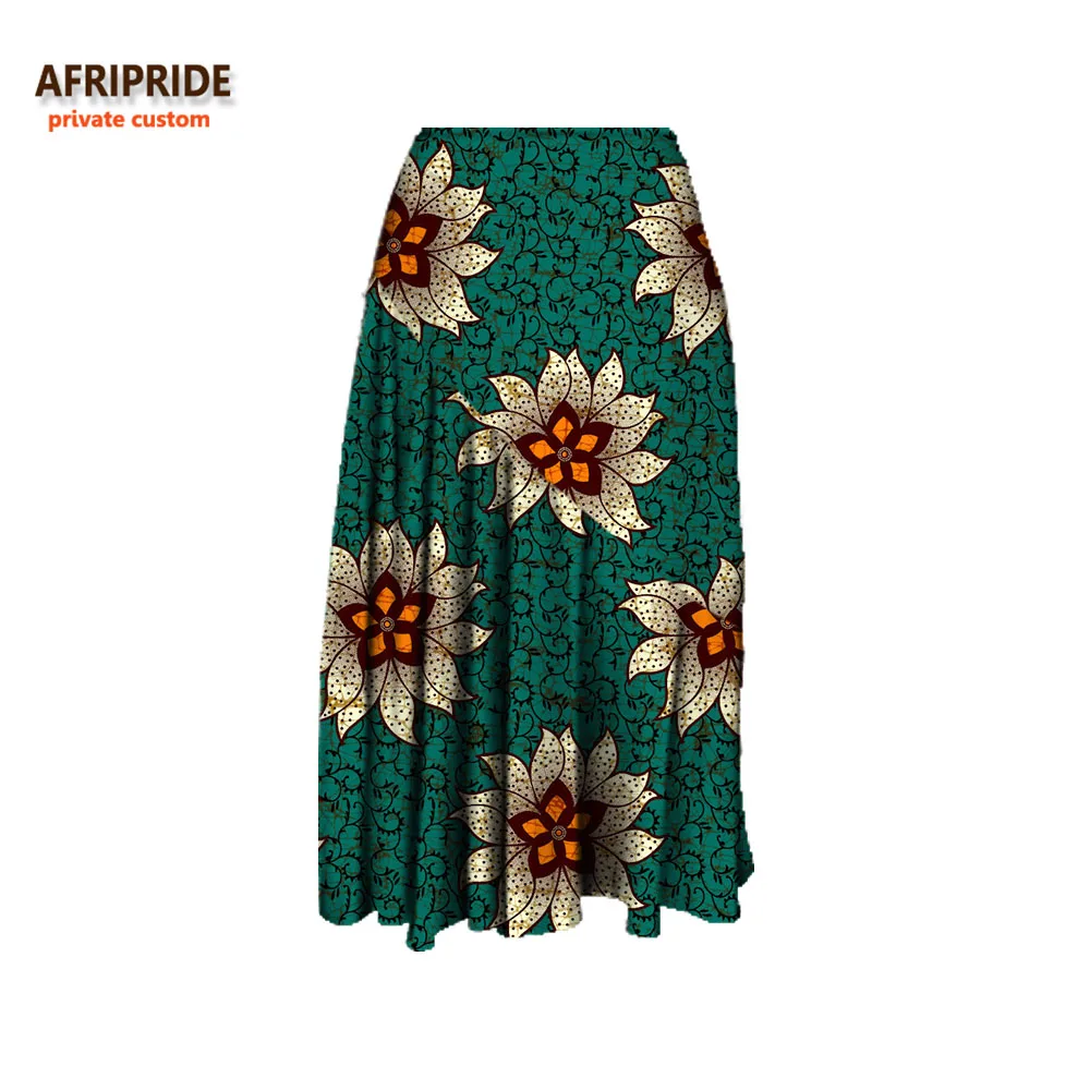 Весенняя Повседневная Женская юбка AFRIPRIDE, Женская юбка длиной до середины икры, хлопок, ручная работа, Африканский принт 722710 - Цвет: 529